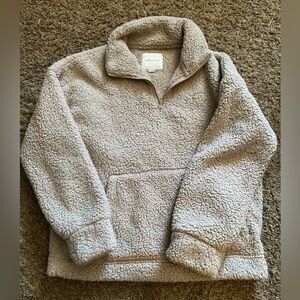 American Eagle Oversized Teddy Bear Fleece Jacket